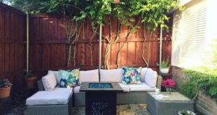 How to Build a DIY Patio for Less Than $300 - The Rose Tab