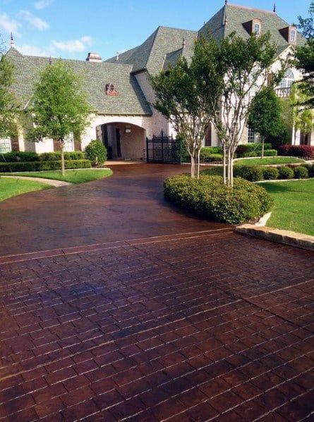 46 Concrete Driveway Ideas for Better Curb Appeal | Driveway .