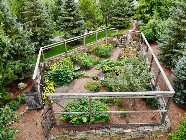 Enclosed vegetable garden - Rustic - Garden - Minneapolis - by .