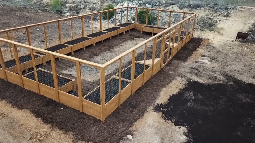 How To Build A Walk In Garden | Enclosed With Raised Be