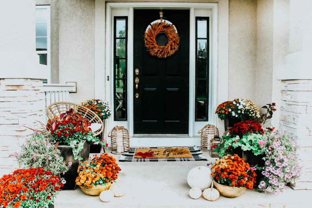 A Colorful Fall Front Porch - This is our Bli