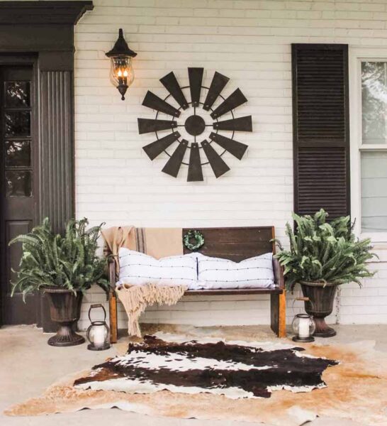 25 Beautiful Modern Farmhouse Porch Decor Items - LightLady Stud