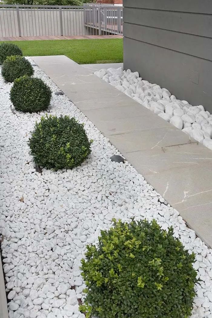 30 Awesome Front Yard White Rock Landscaping Ideas | Decor Home .