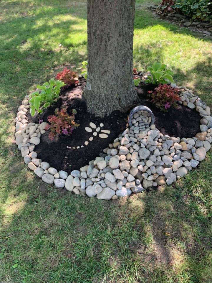 Creative Landscaping Ideas Around Tree Roots - The Honeycomb Ho