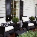 Black and White Front Porch Dec