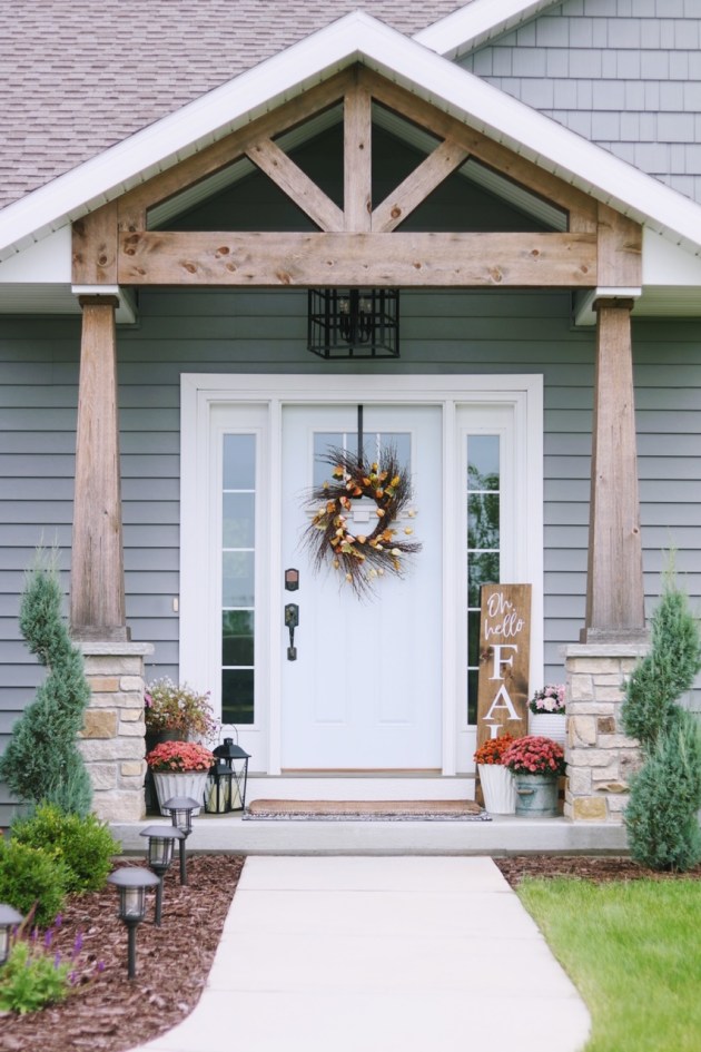 Fall Front Porch Decor - SUGAR MAPLE not