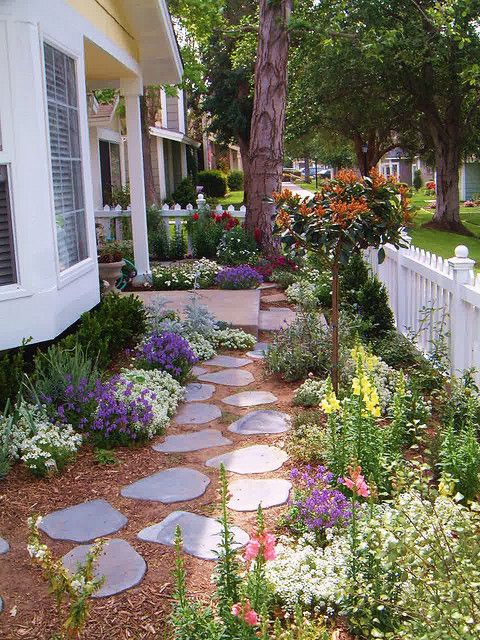 Cottage Garden 2 | Small front yard landscaping, Front yard .