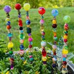 Large Beaded Garden Stake. Garden Decor. Summer Decor. Floral .