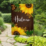 Summertime Sunflowers Personalized Garden Fl