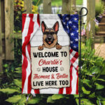 Welcome To The Dog House, Personalized Garden Flags, Decoration .