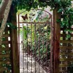 Iron Garden Gate, Woodland Gate, Nearly 6 Foot 70 Inch Tall - Et