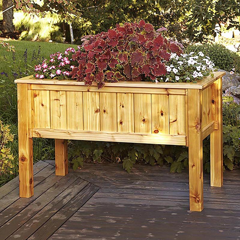 Raised Planter Box Woodworking Plan from WOOD Magazi