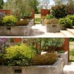 10 Excellent Examples Of Built-In Concrete Planters | Large .