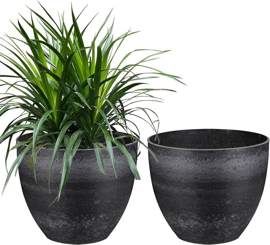 Amazon.com : Fetanten 12.5 Inch Plant Pots Indoor, Large Porch .