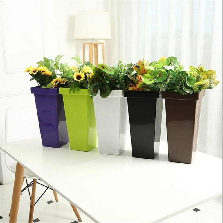 Flower Vase Indoor Tall Pots for Plants Square Planters Outdoor .