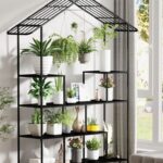 Spampur Metal Plant Shelf Indoor Outdoor, 16 Potted Tall Stands .