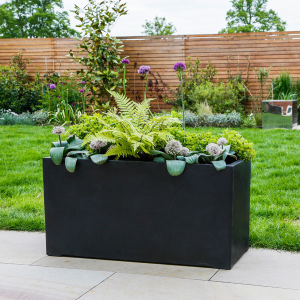 Polystone Jumbo Trough Garden Planter - GreenA