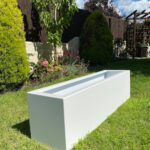 White Extra Large Aluminium Metal Garden Planter - Etsy Isra