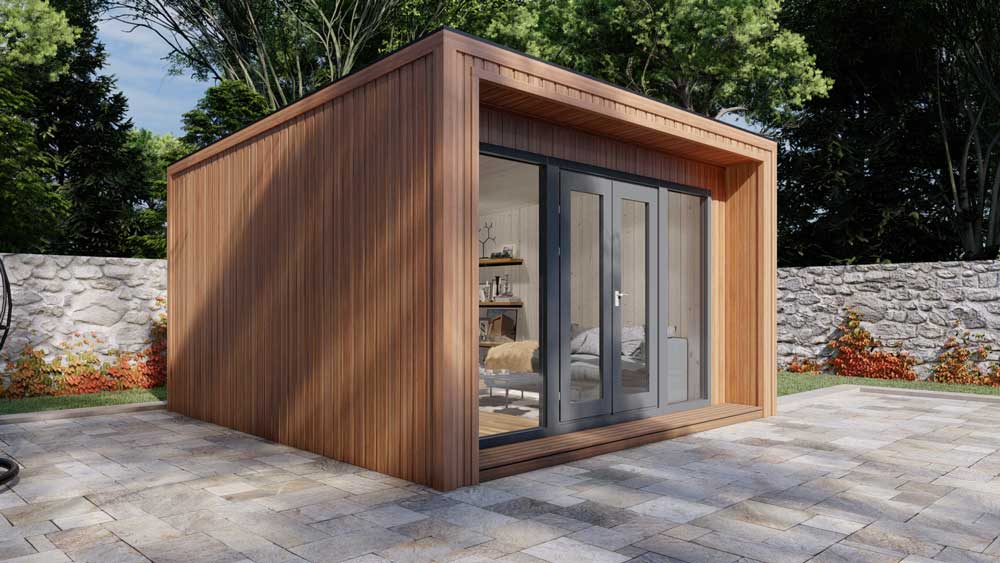 Ecohouse 4.2m x 4.4m ECO GARDEN ROOM - Ideal to Work from Ho