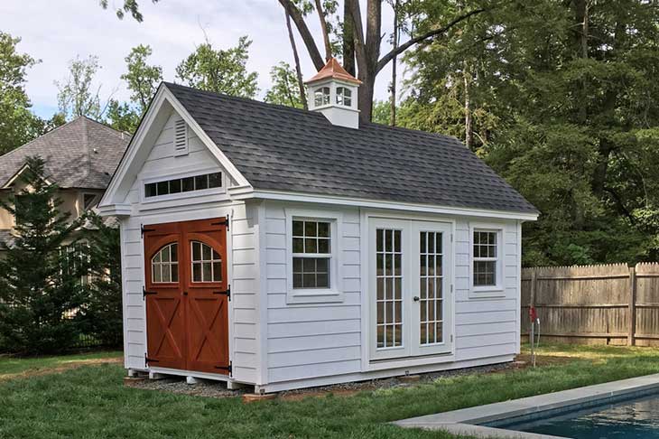 Custom Amish Built Colonial Garden Sheds - Lapp Structures, L