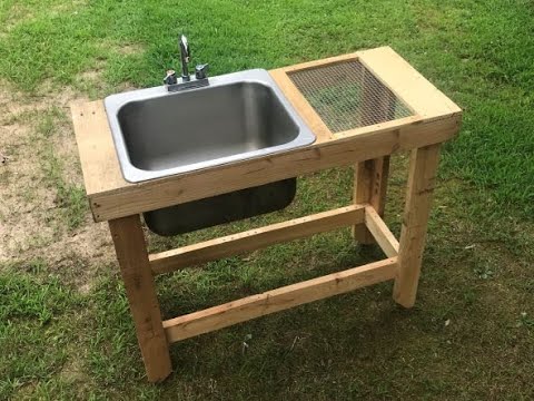 Outdoor sink for the Garden - YouTu