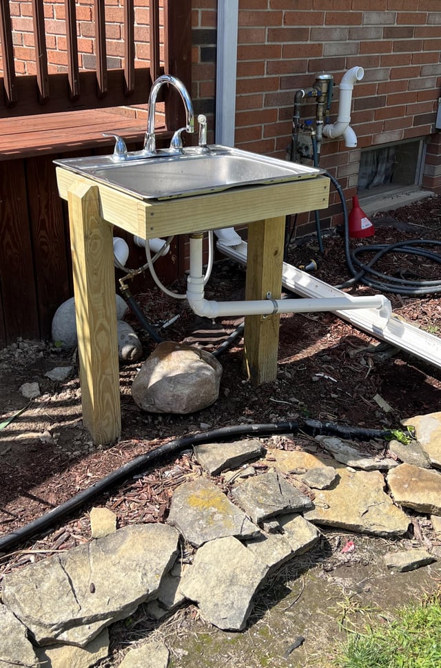 Anyone else have an outdoor sink? : r/gardeni