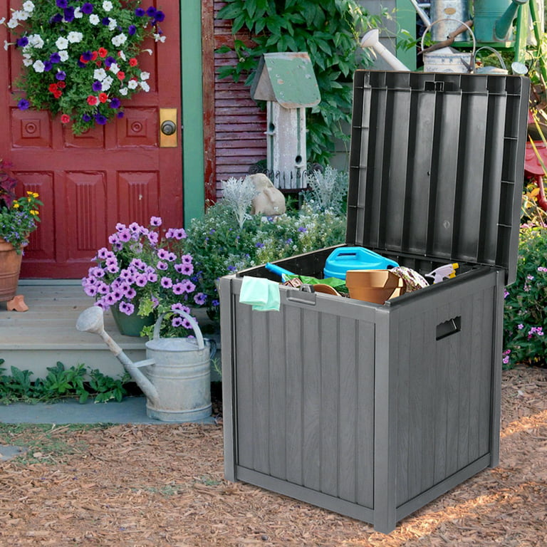 enyopro 51 Gallon Garden Storage Box, Deck Box Storage Containers .