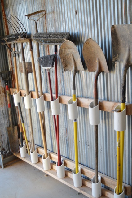 The DIY garden tool storage idea that will save your sanity .