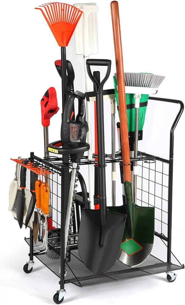 Amazon.com: Kingarage Garden Tool Organizer, Garden Tool Storage .