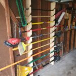 MORE SLOTS Yard Tool Rack , Garden Tool Rack, Shed, Gardening .