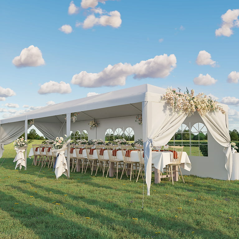 Lacoo 10' x 30' Outdoor Gazebo Wedding Party Tent Patio Canopy .