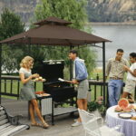 MASTERCANOPY 8' x 5' Grill Gazebo Tent Outdoor BBQ 2-Tiered Patio .