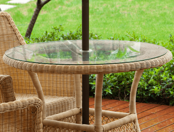 Tempered Patio Glass Table Tops, Replacement Glass for Patio Tab