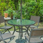 Fab Glass and Mirror 48 in. Aquatex Round Patio Glass Table Top, 3 .