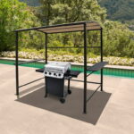 COBANA Grill Gazebo 8'by 4.6' Outdoor Patio BBQ Canopy with Single .