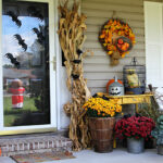 Transitioning The Porch From Fall To Halloween - House of Hawthorn