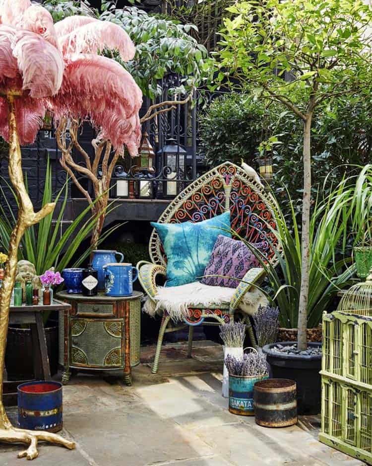 28 Absolutely dreamy Bohemian garden design ide