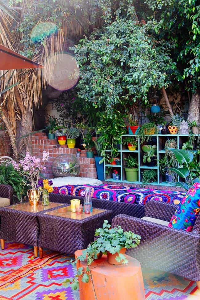 28 Absolutely dreamy Bohemian garden design ide