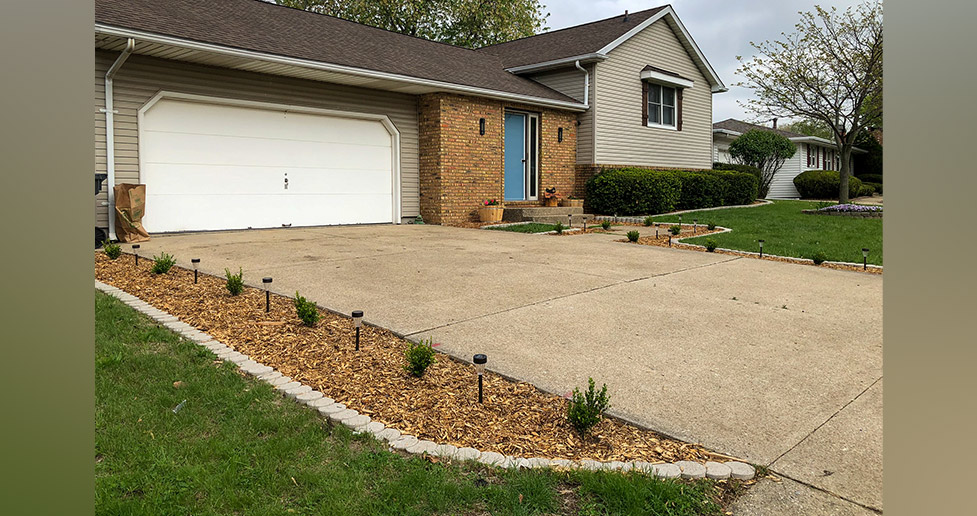 Driveway Landscaping - Project by Joshua at Menards