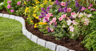 Expert Gardener Faux Stone No-Dig Landscape Edging, 10-ft .