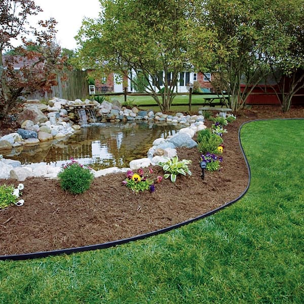 Vigoro 60 ft. No-Dig Plastic Landscape Edging Kit 3001-60HD-3 .