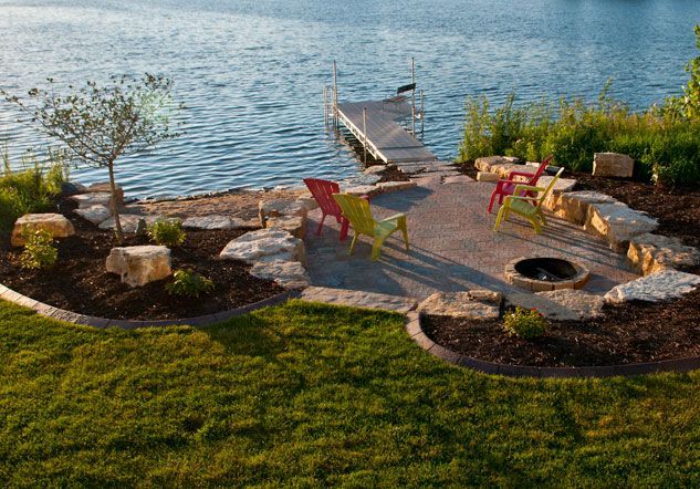 Butter Cookies | Lake landscaping, House landscape, Backyard .