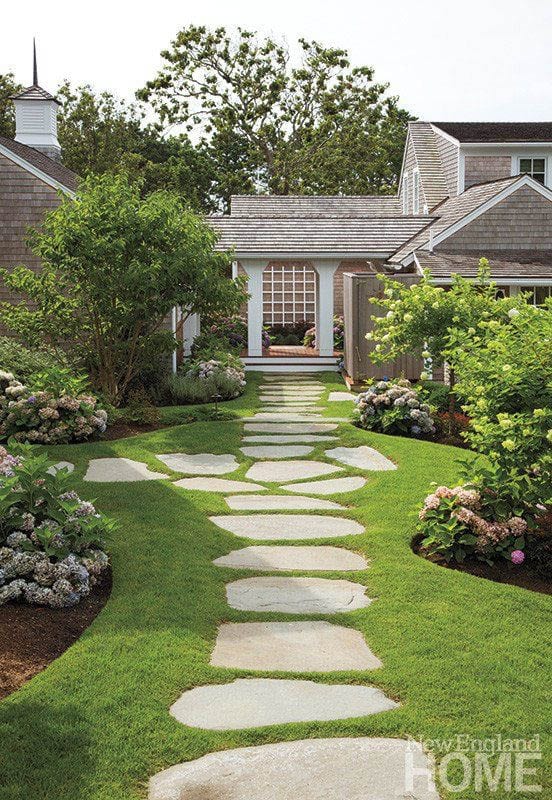 Pretty DIY Garden Path + Walkway Ideas - Fox Hollow Cotta