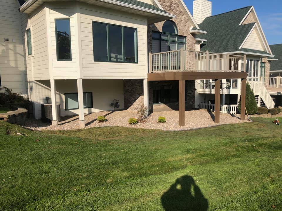 Before & After Under Deck Landscaping. From Overgrown to Beautiful .