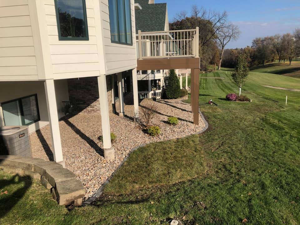 Before & After Under Deck Landscaping. From Overgrown to Beautiful .