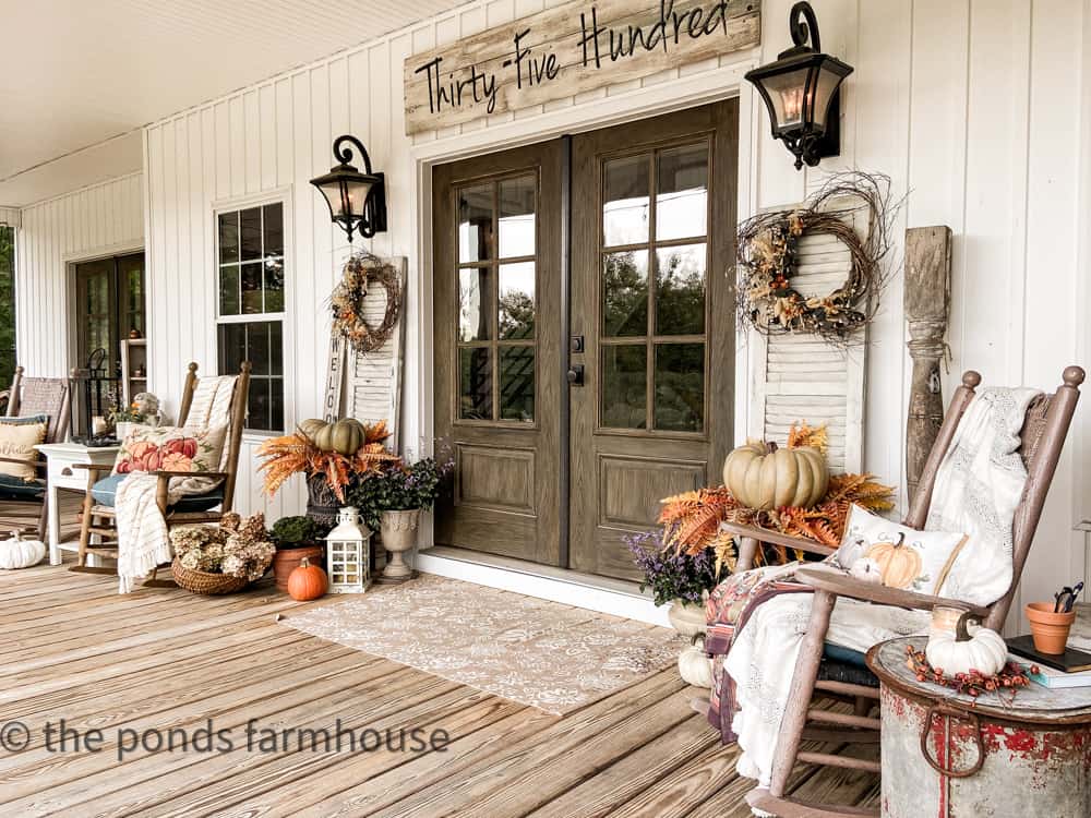 Fall Farmhouse Porch To