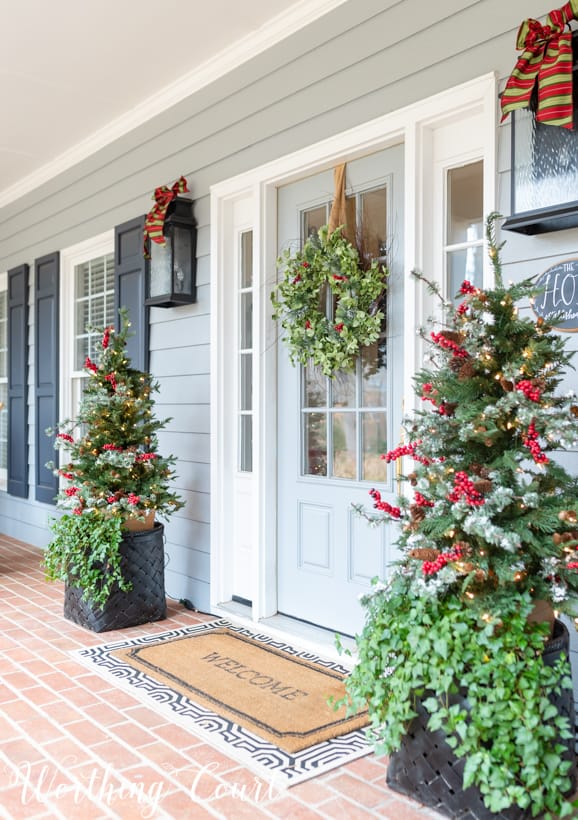 My Charming Christmas Front Porch | Worthing Cou