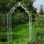 Vintage Metal Rose Arch, Cream - The Garden Facto