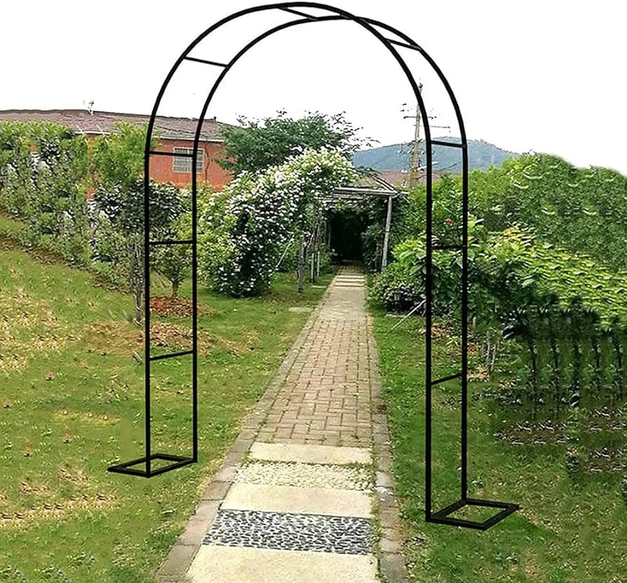 Amazon.com: N A Metal Garden Arch, 2.4M Garden Archway Powder .