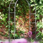 Tom Chambers Classic Metal Garden Arch - Traditional Black Sturdy .